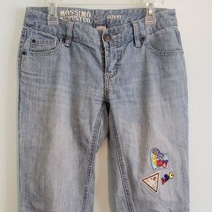 Mossimo Supply DIY Handsewn patch boyfriend jean